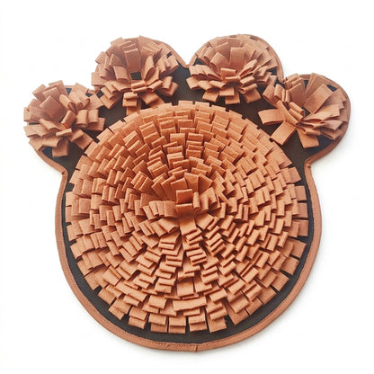 Paw-Shaped Snuffle Mat for Dogs – Felt Treat-Search Enrichment Game