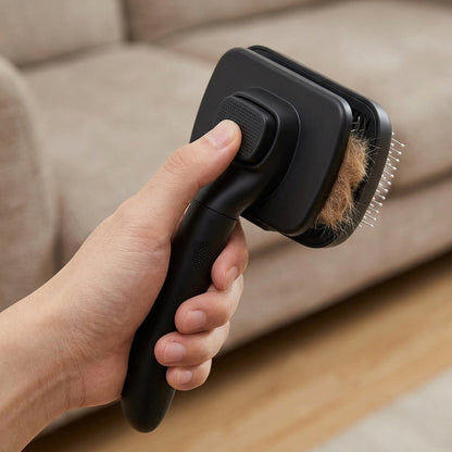 Self-Cleaning Deshedding Brush for Dogs, Cats & Puppies