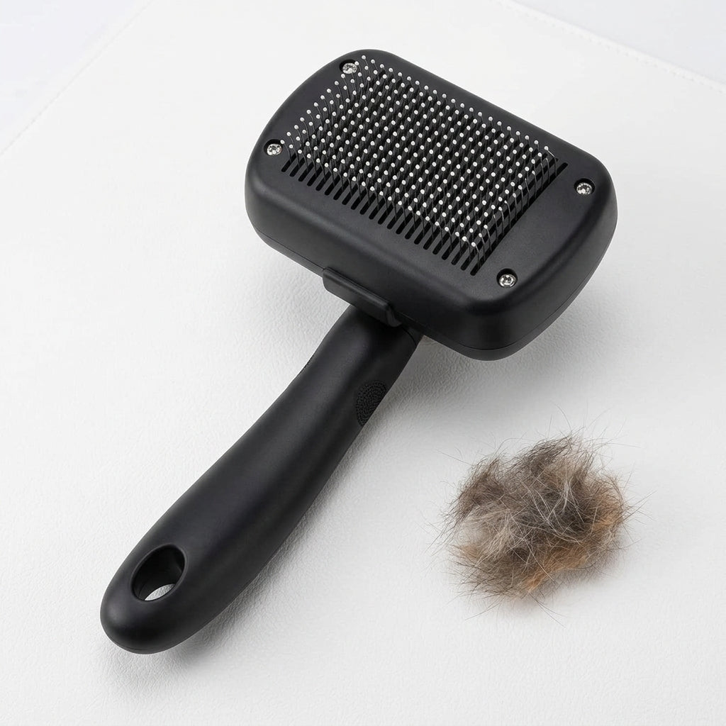 Self-Cleaning Deshedding Brush for Dogs, Cats & Puppies