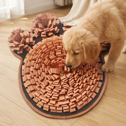Paw-Shaped Snuffle Mat for Dogs – Felt Treat-Search Enrichment Game