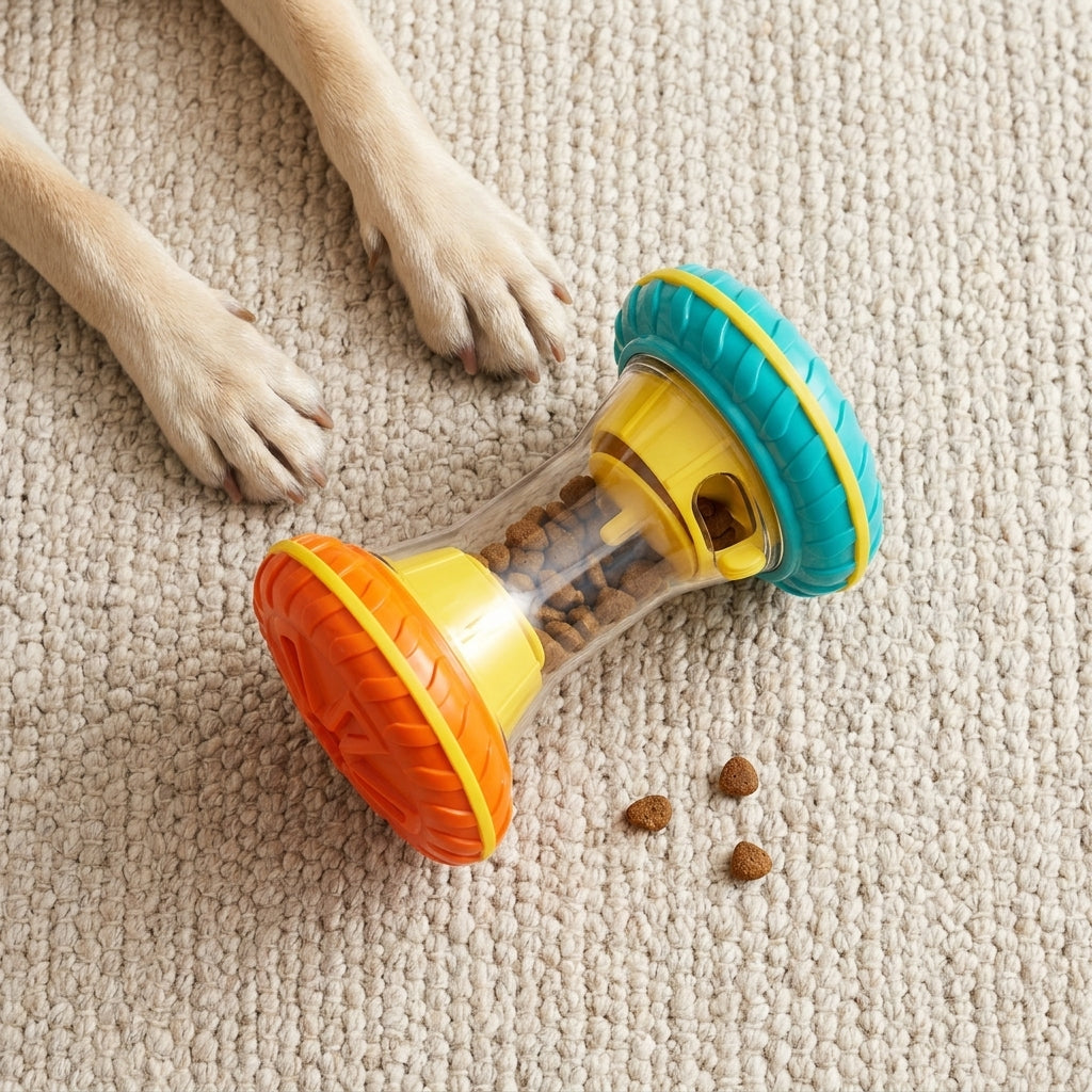 Interactive Treat-Dispensing Dog Puzzle Toy – Slow Feeder Enrichment Game
